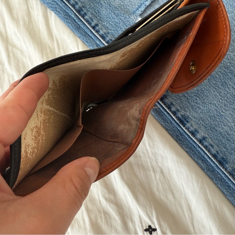 Dooney & Bourke Black and‎ Brown Leather Wallet - Picture 6 of 6